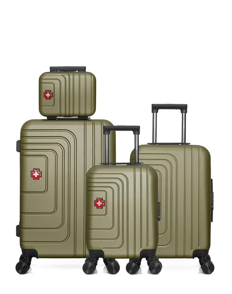 Lot de 4 Valise weekend, valise cabine, valise cabine XXS et vanity RÜTI