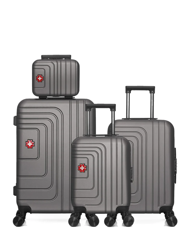 Lot de 4 Valise weekend, valise cabine, valise cabine XXS et vanity RÜTI