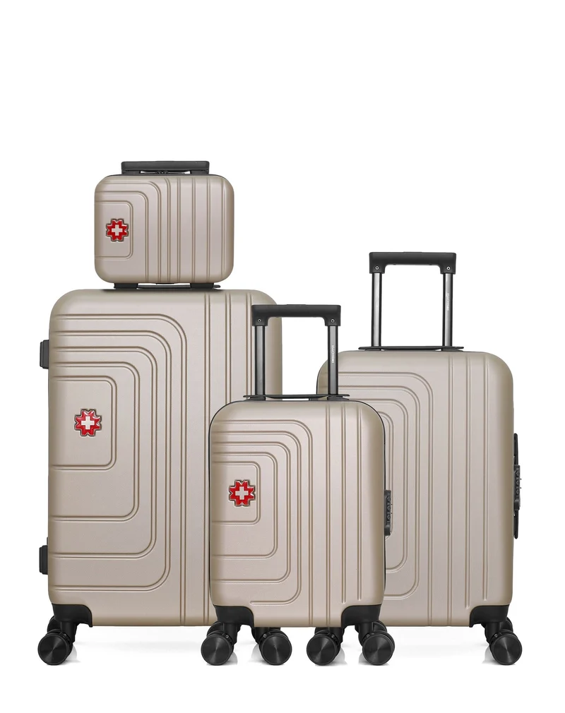 Lot de 4 Valise weekend, valise cabine, valise cabine XXS et vanity RÜTI