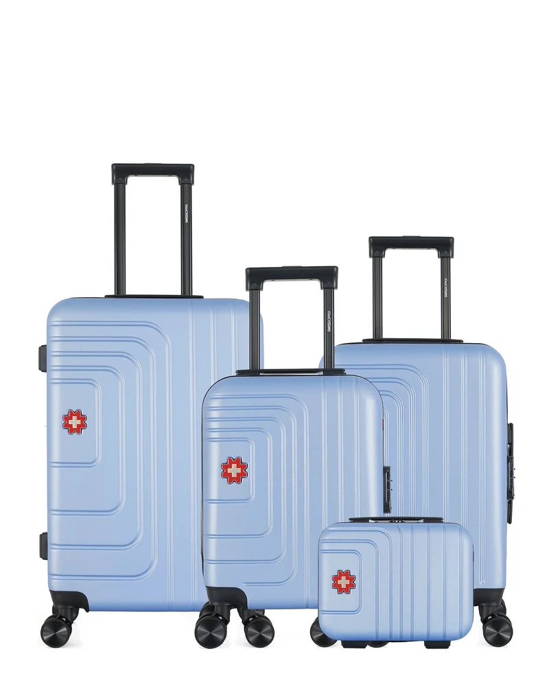 Lot de 4 Valise weekend, valise cabine, valise cabine XXS et vanity RÜTI