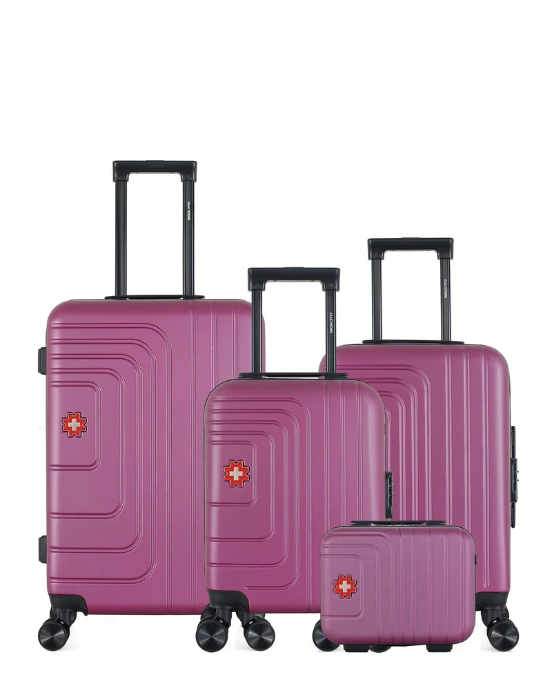 Lot de 4 Valise weekend, valise cabine, valise cabine XXS et vanity RÜTI