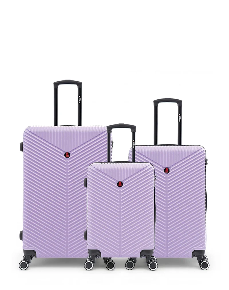 Lot de 3 Valises Rigides Grand Format, Taille Moyenne et Cabine GAITE