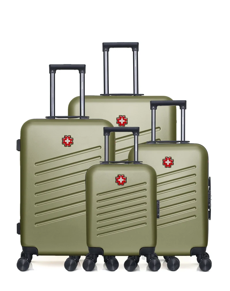 Lot de 4 Valise Grand Format, Valise Weekend, Valise Cabine, Valise Cabine XXS ZURICH