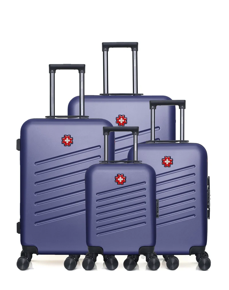 Lot de 4 Valise Grand Format, Valise Weekend, Valise Cabine, Valise Cabine XXS ZURICH