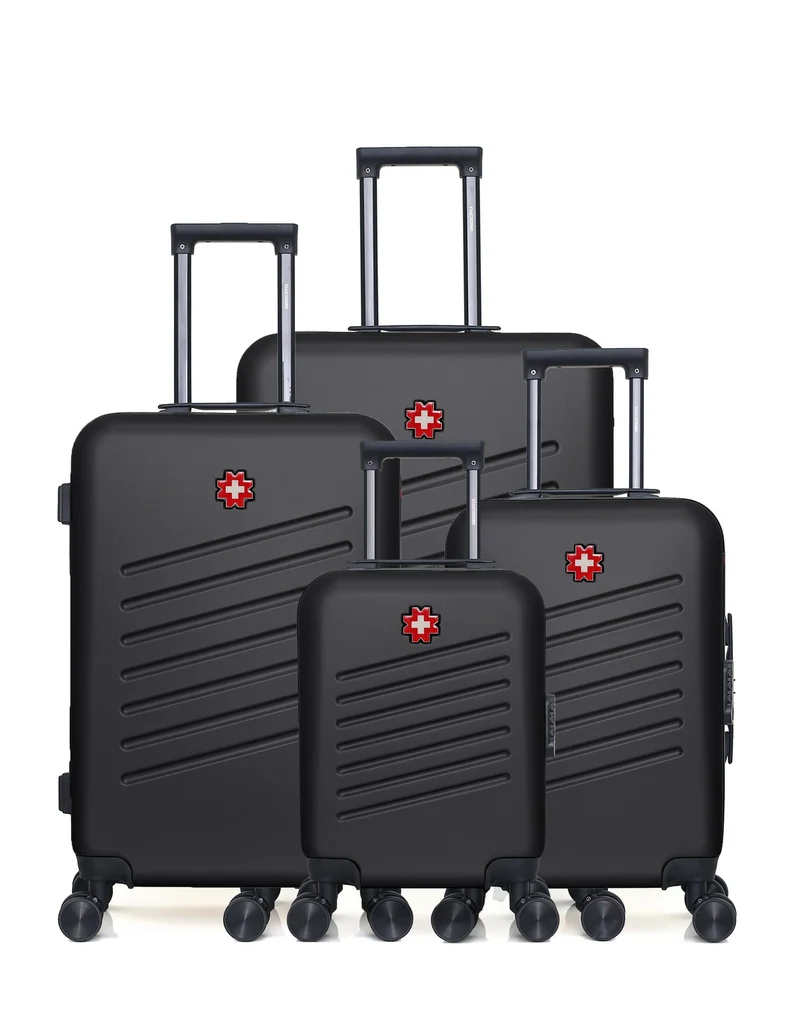 Lot de 4 Valise Grand Format, Valise Weekend, Valise Cabine, Valise Cabine XXS ZURICH