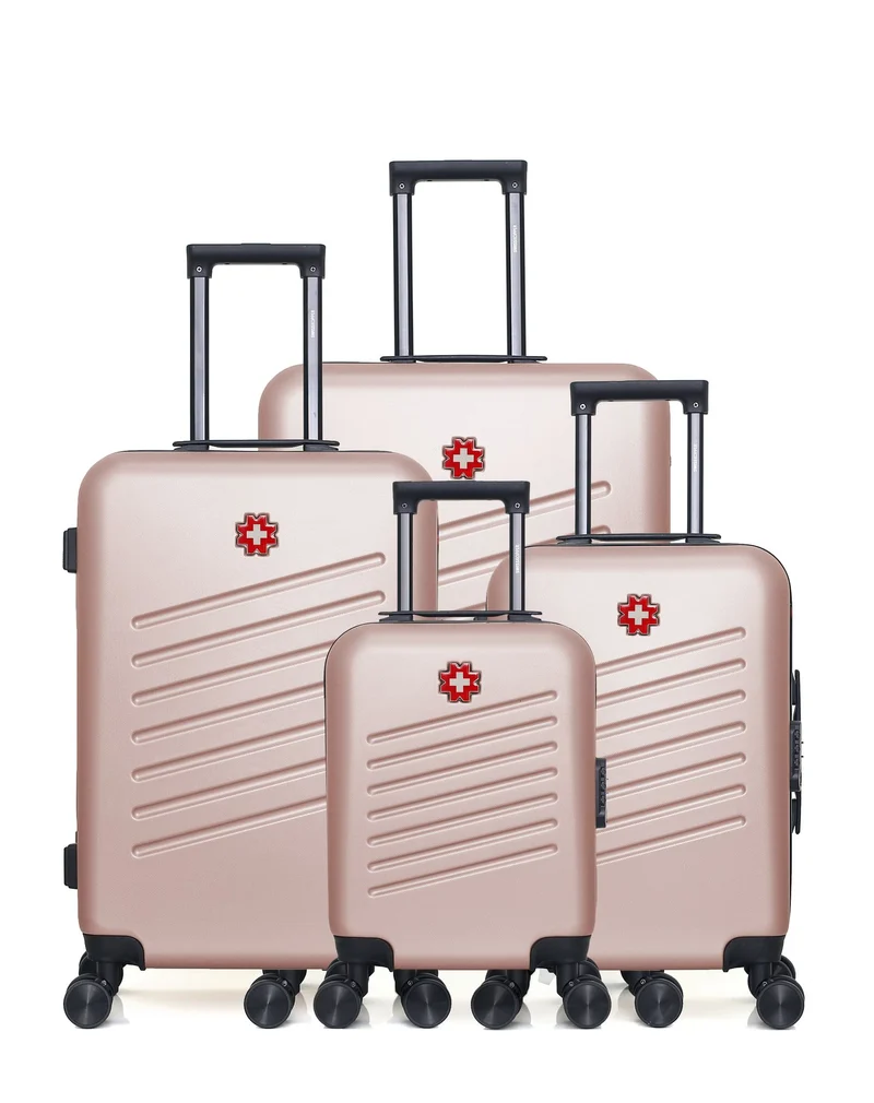 Lot de 4 Valise Grand Format, Valise Weekend, Valise Cabine, Valise Cabine XXS ZURICH