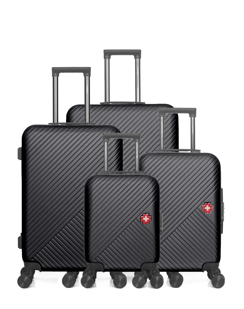 Lot de 4 Valise Grand Format, Valise Weekend, Valise Cabine, Valise Cabine XXS SPIEZ