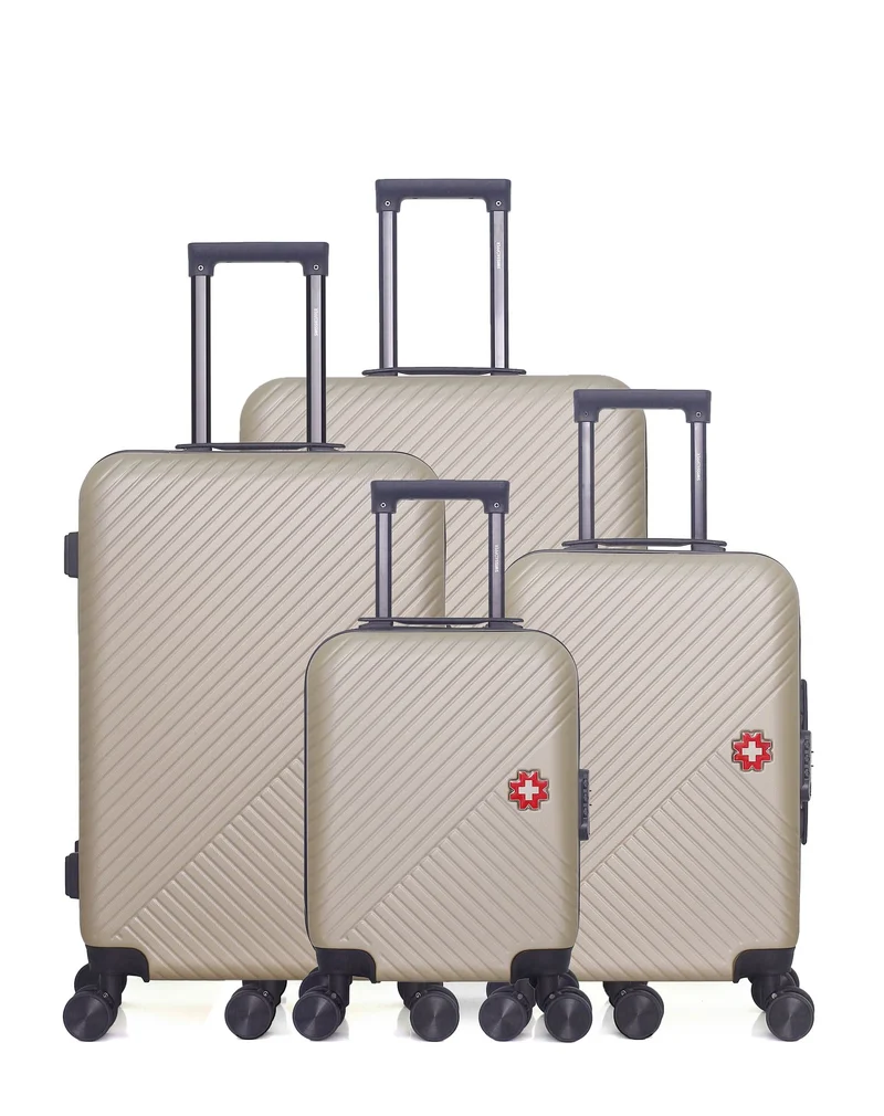 Lot de 4 Valise Grand Format, Valise Weekend, Valise Cabine, Valise Cabine XXS SPIEZ