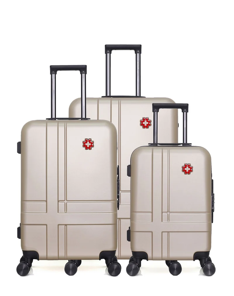 Lot de 3 Valise Grand Format, Valise Weekend et Valise Cabine USTER