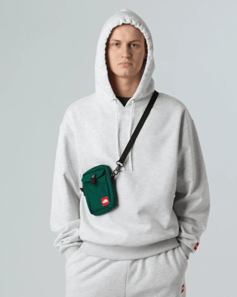 Sac bandoulière nylon recyclé The North Face Red Box à personnaliser