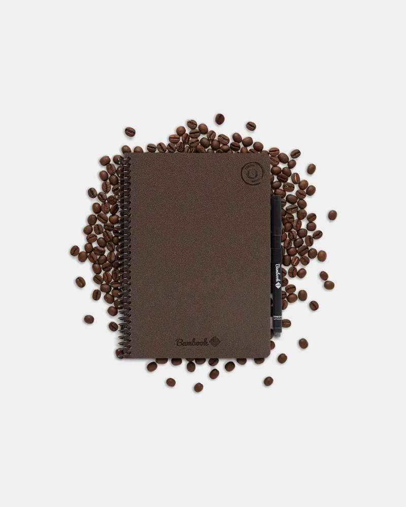Cahier en marc de café recyclé Bambook A5 à personnaliser