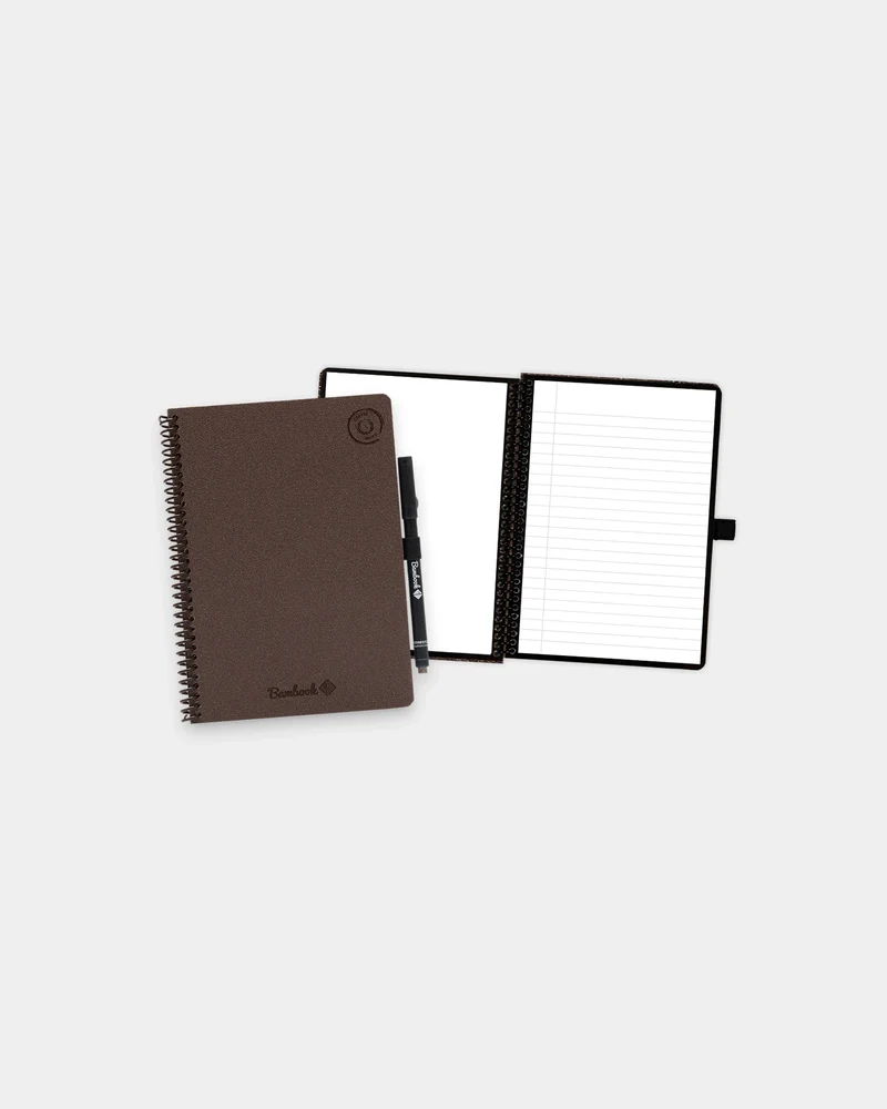 Cahier en marc de café recyclé Bambook A5 à personnaliser