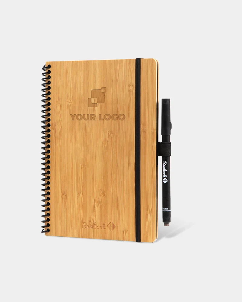 Cahier bambou massif Bambook Classic A5 à personnaliser