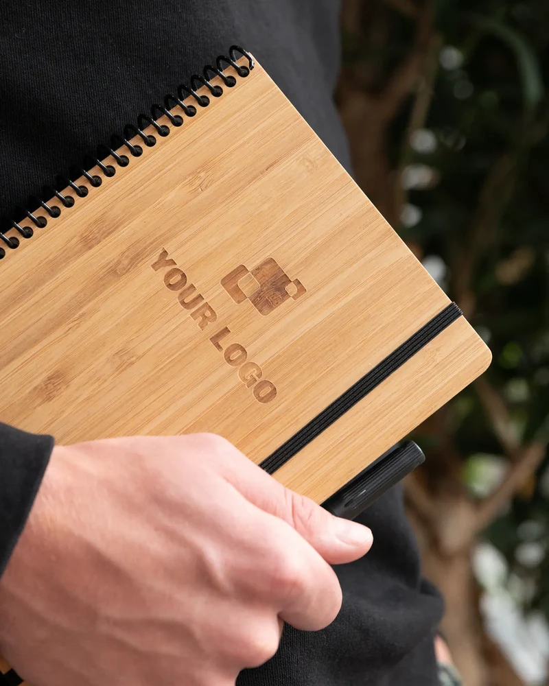 Cahier bambou massif Bambook Classic A5 à personnaliser