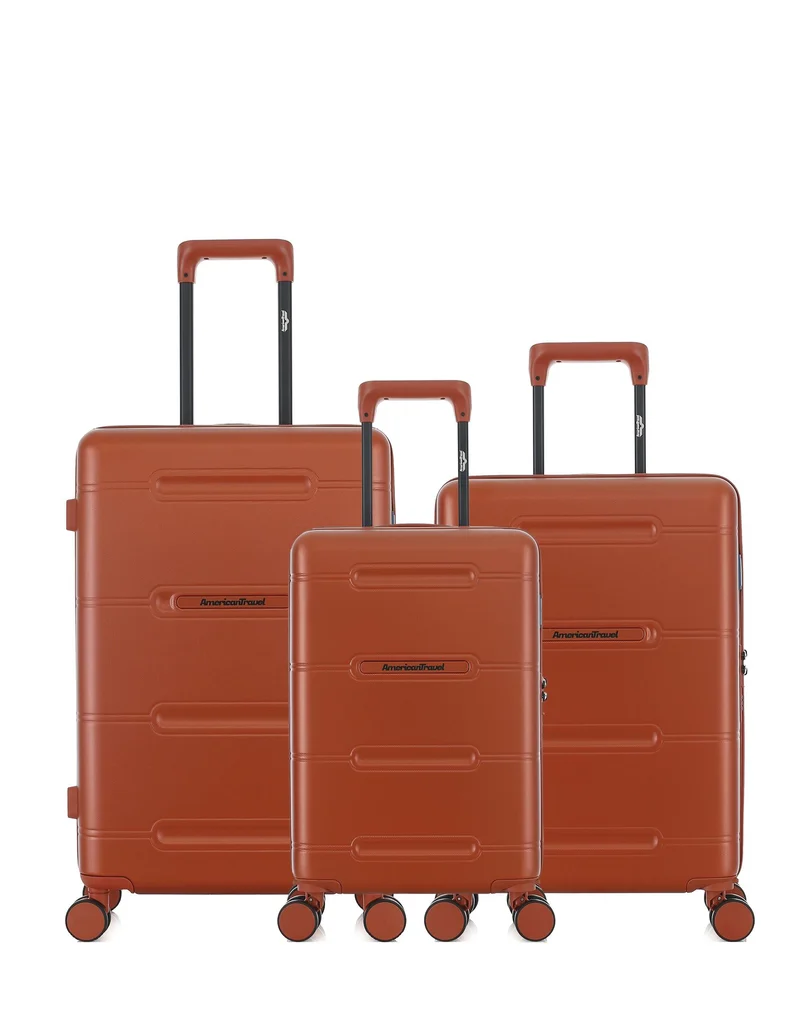 Lot de 3 Valises Rigides Taille Moyenne, Cabine et Cabine XS CLEVELAND