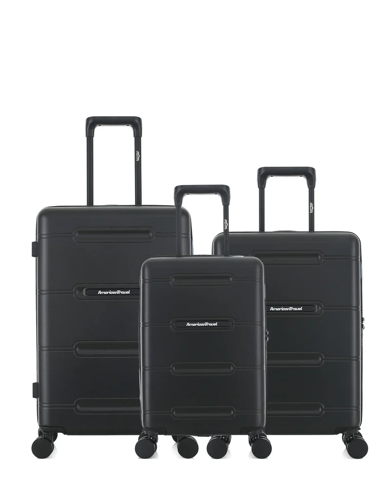 Lot de 3 Valises Rigides Taille Moyenne, Cabine et Cabine XS CLEVELAND