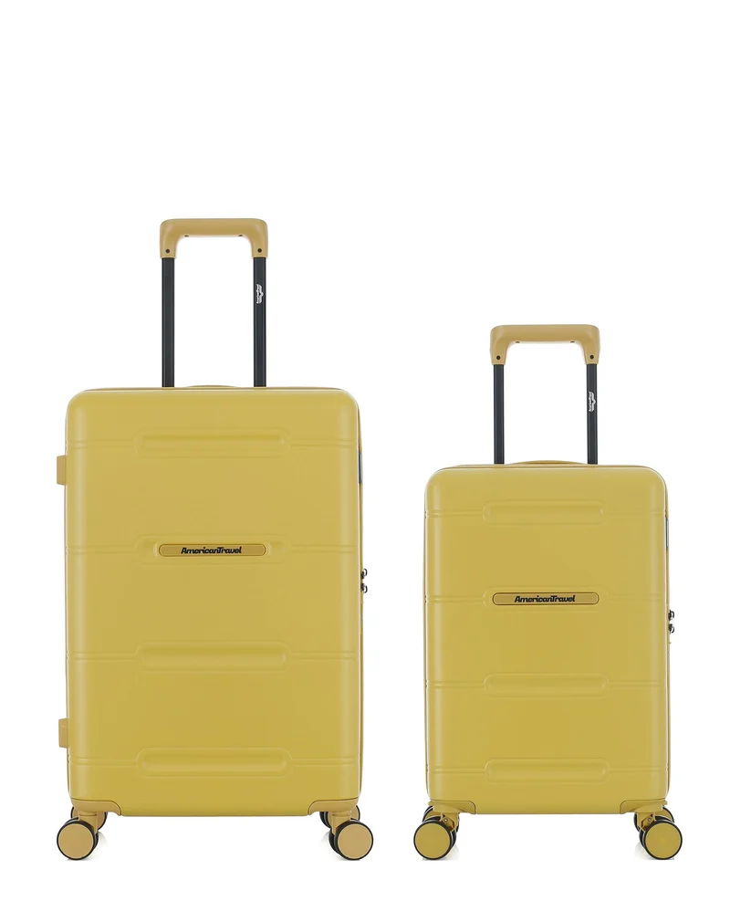 Lot de 2 Valises Rigides Taille Moyenne et Cabine XS CLEVELAND
