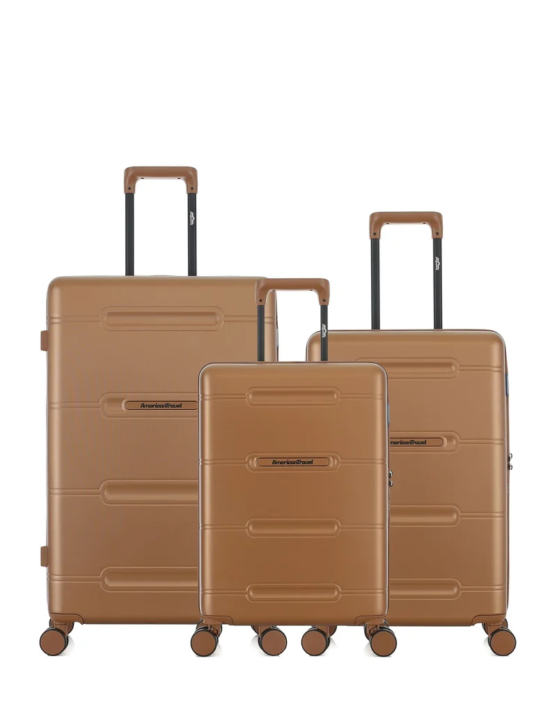 Lot de 3 Valises Rigides Grand Format, Taille Moyenne et Cabine CLEVELAND