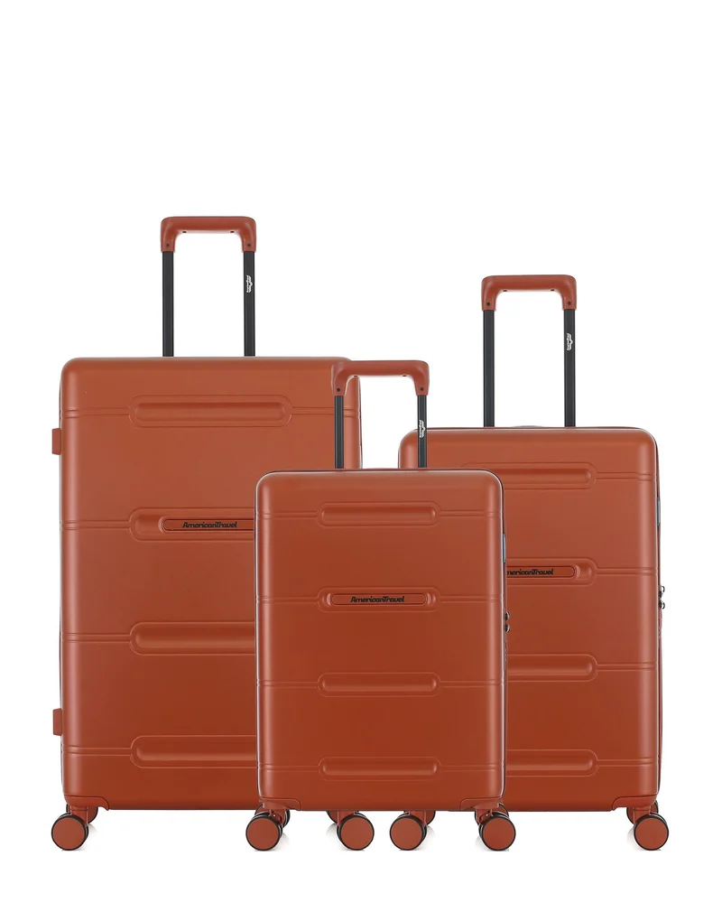 Lot de 3 Valises Rigides Grand Format, Taille Moyenne et Cabine CLEVELAND