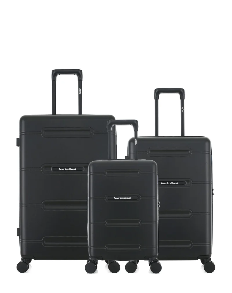 Lot de 3 Valises Rigides Grand Format, Taille Moyenne et Cabine XS CLEVELAND