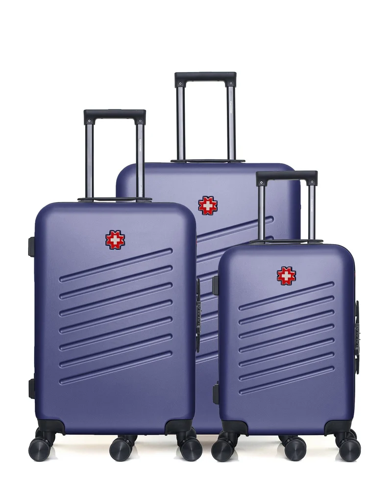 Set de 3 Valises Rigides Grand Format, Taille Moyenne et Valise Cabine ZURICH