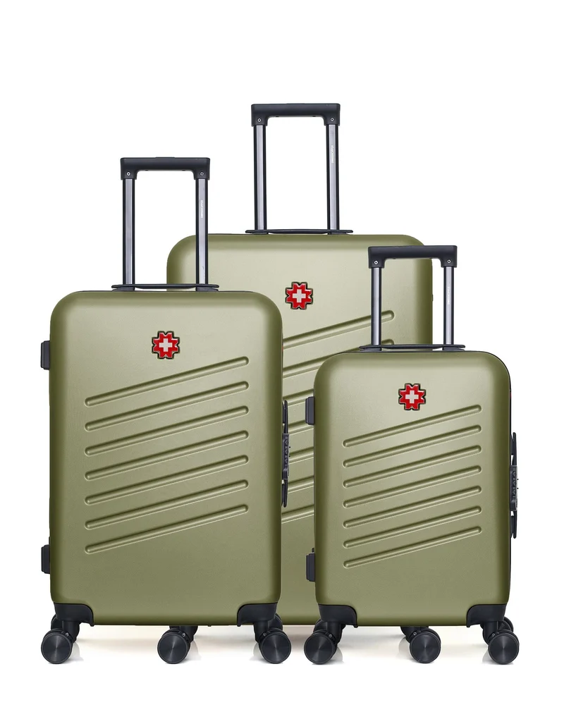 Set de 3 Valises Rigides Grand Format, Taille Moyenne et Valise Cabine ZURICH