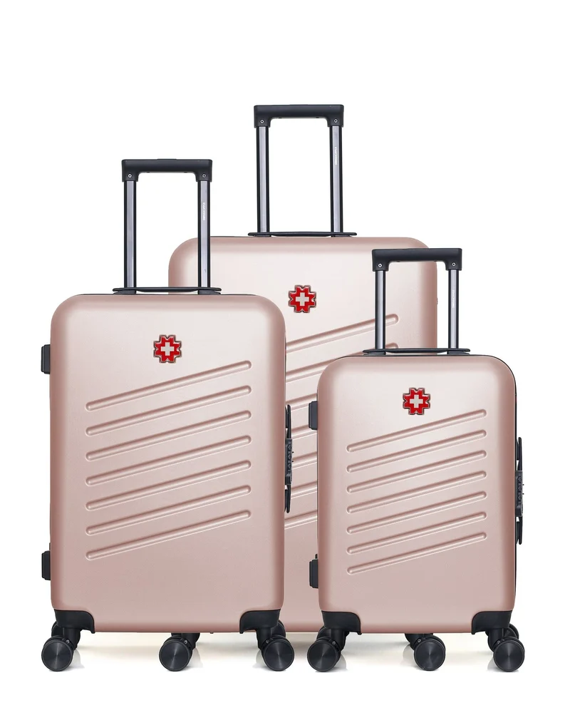 Set de 3 Valises Rigides Grand Format, Taille Moyenne et Valise Cabine ZURICH