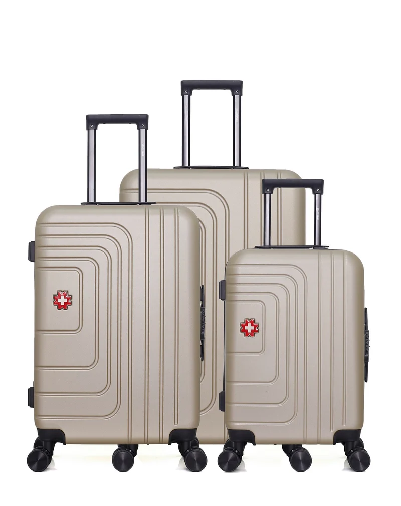 Set de 3 Valises Rigides Grand Format, Taille Moyenne et Valise Cabine RUTI