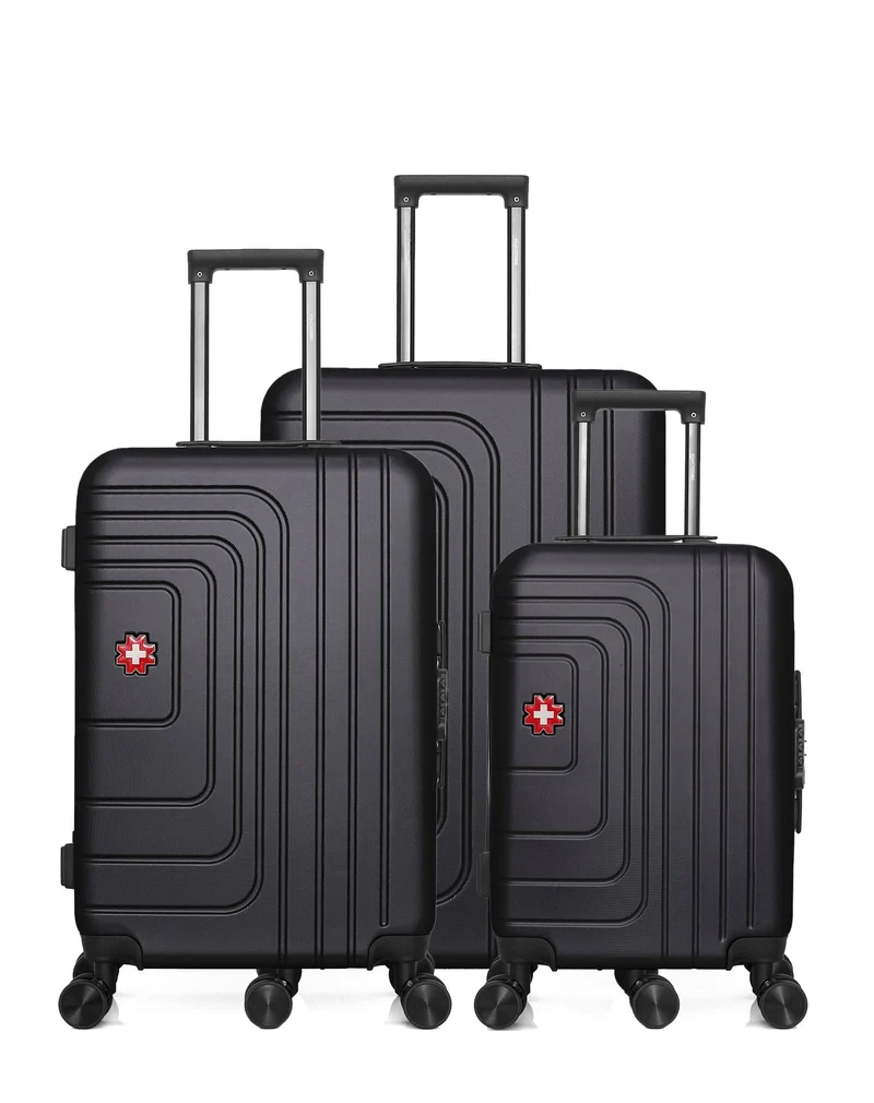 Set de 3 Valises Rigides Grand Format, Taille Moyenne et Valise Cabine RUTI