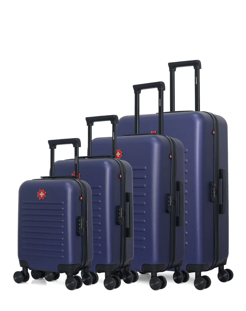 Set de 4 Valises Rigides Grand Format, Taille Moyenne, Cabine et Vanity WIL-M