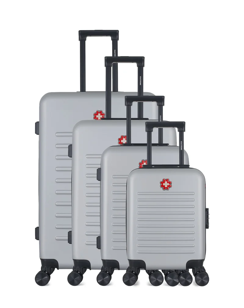 Set de 4 Valises Rigides Grand Format, Taille Moyenne, Cabine et Vanity WIL-M