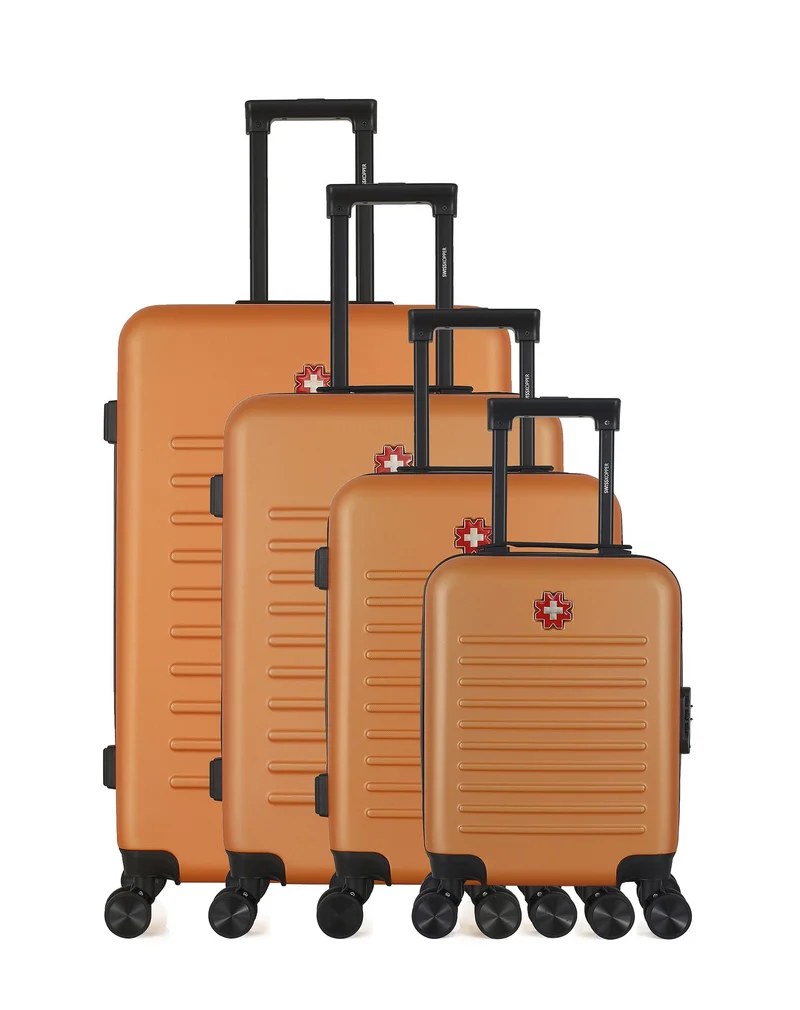 Set de 4 Valises Rigides Grand Format, Taille Moyenne, Cabine et Vanity WIL-M
