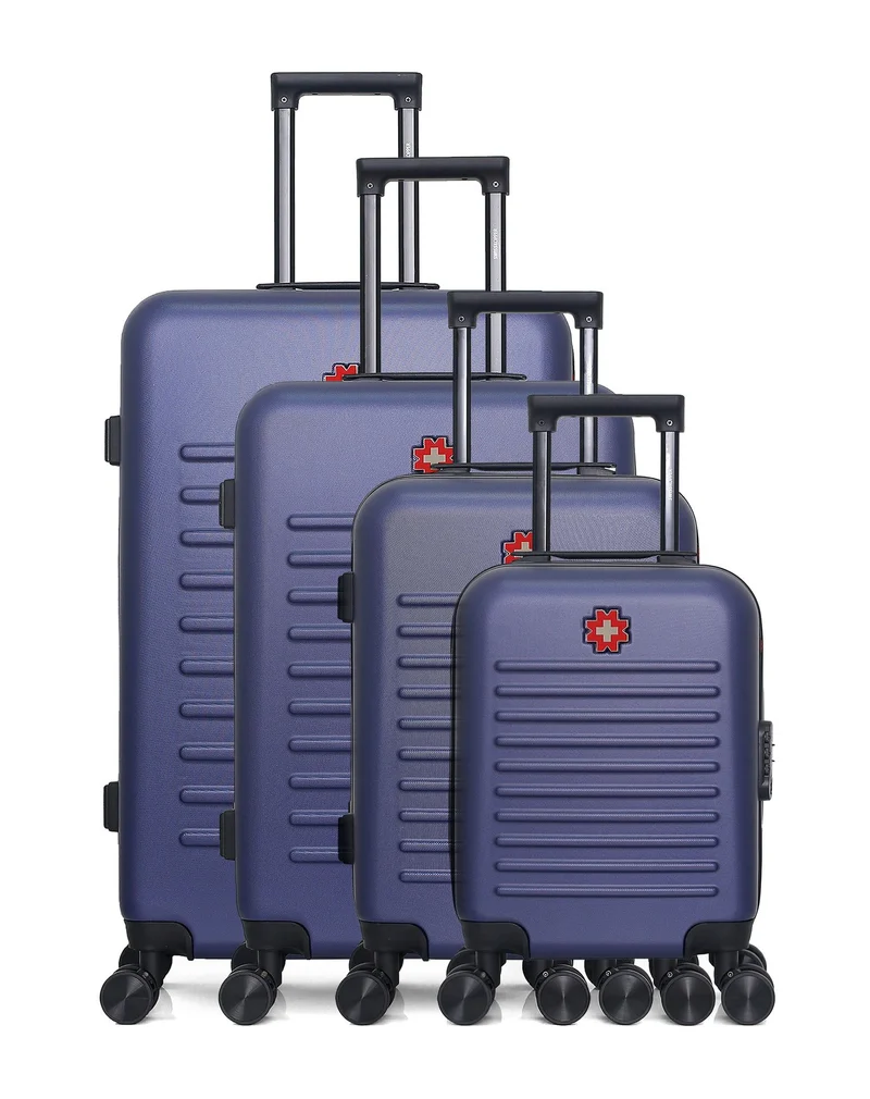 Set de 4 Valises Rigides Grand Format, Taille Moyenne, Cabine et Vanity WIL-M
