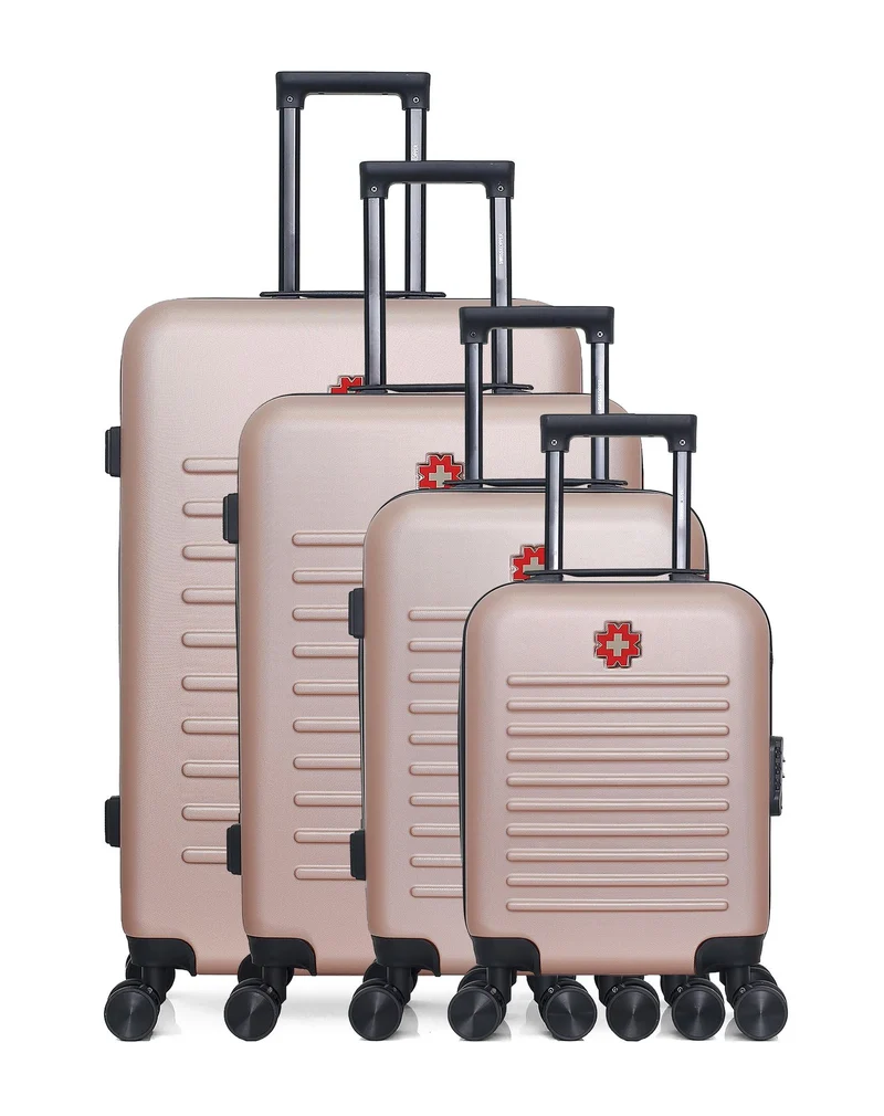 Set de 4 Valises Rigides Grand Format, Taille Moyenne, Cabine et Vanity WIL-M