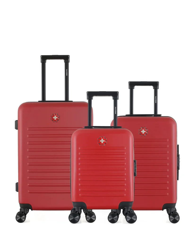 Lot de 3 Valises Rigides Taille Moyenne, Cabine et Cabine XXS WIL
