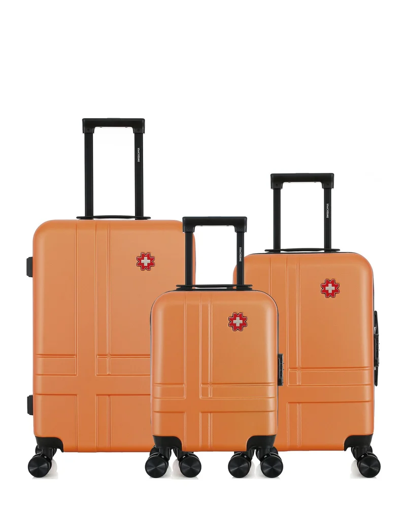 Lot de 3 Valises Rigides Taille Moyenne, Cabine et Cabine XXS USTER