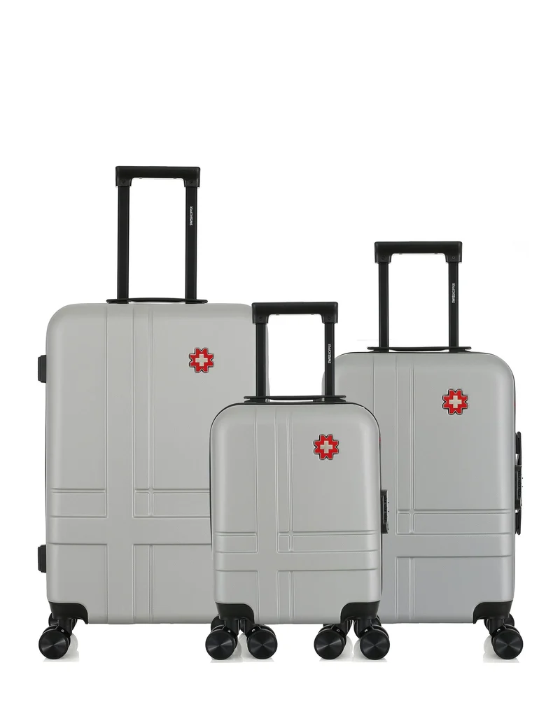 Lot de 3 Valises Rigides Taille Moyenne, Cabine et Cabine XXS USTER