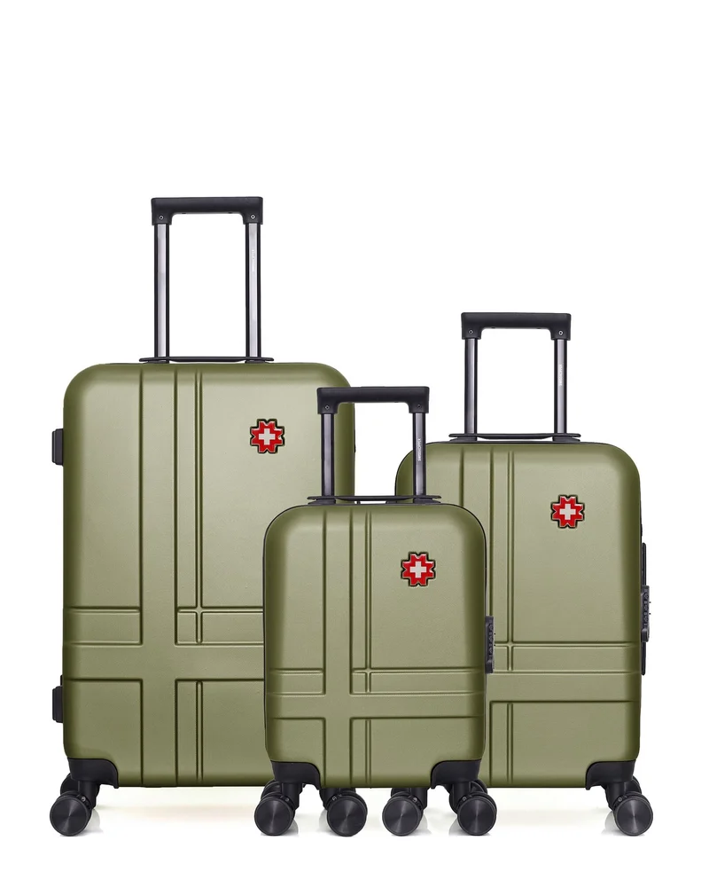 Lot de 3 Valises Rigides Taille Moyenne, Cabine et Cabine XXS USTER