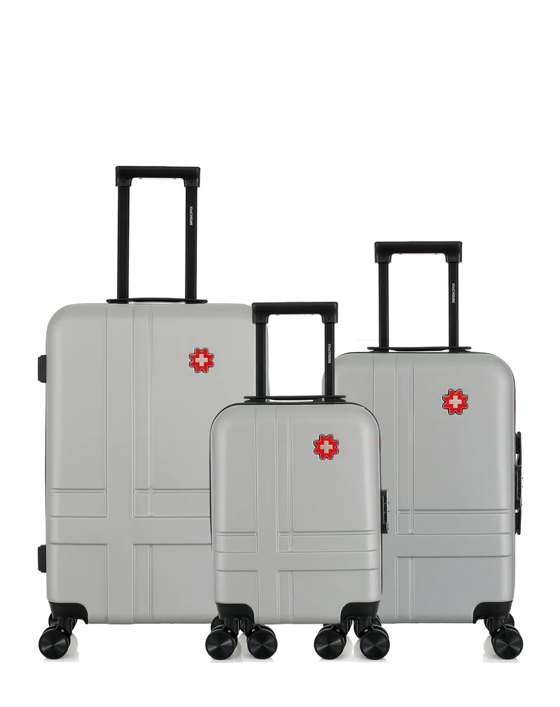 Lot de 3 Valises Rigides Taille Moyenne, Cabine et Cabine XXS USTER