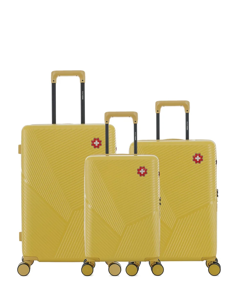 Lot de 3 Valises Rigides Taille Moyenne, Cabine et Cabine XS FRIBOURG