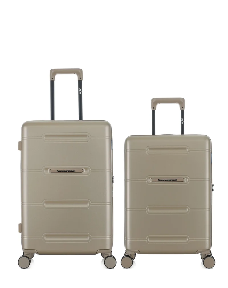 Lot de 2 Valises Rigides Taille Moyenne et Cabine CLEVELAND
