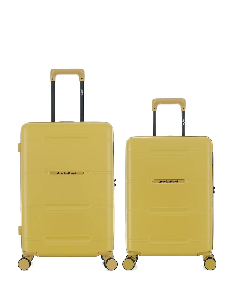 Lot de 2 Valises Rigides Taille Moyenne et Cabine CLEVELAND