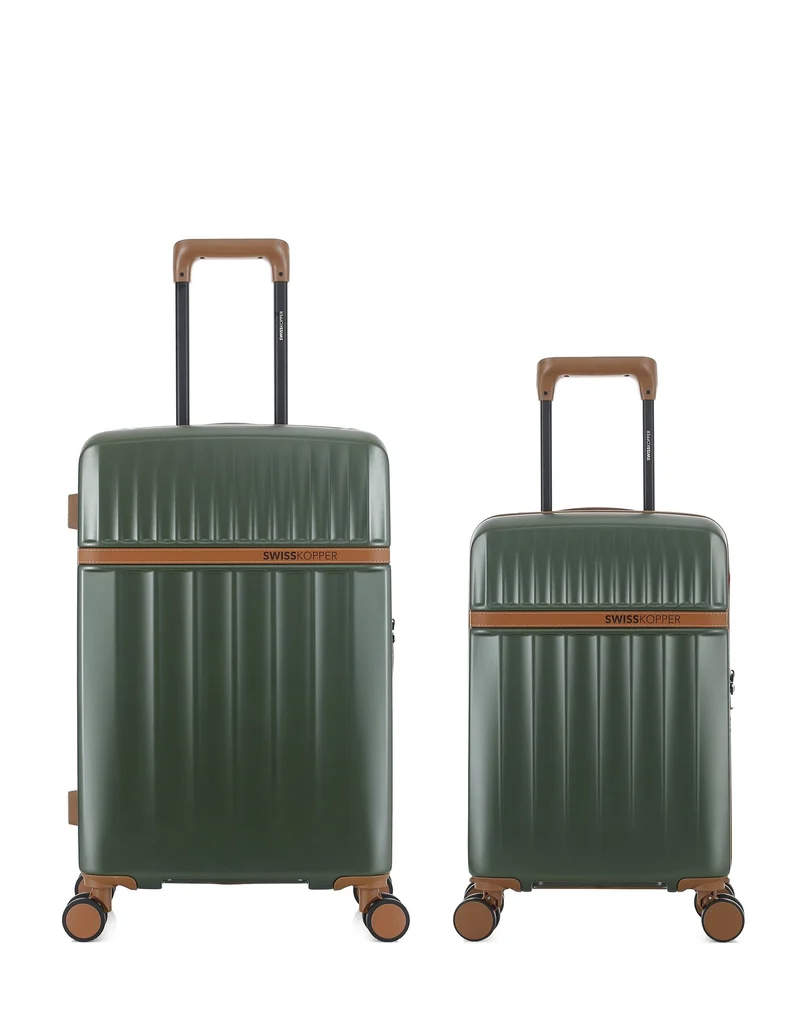 Lot de 2 Valises Rigides Taille Moyenne et Cabine XS ZERMATT