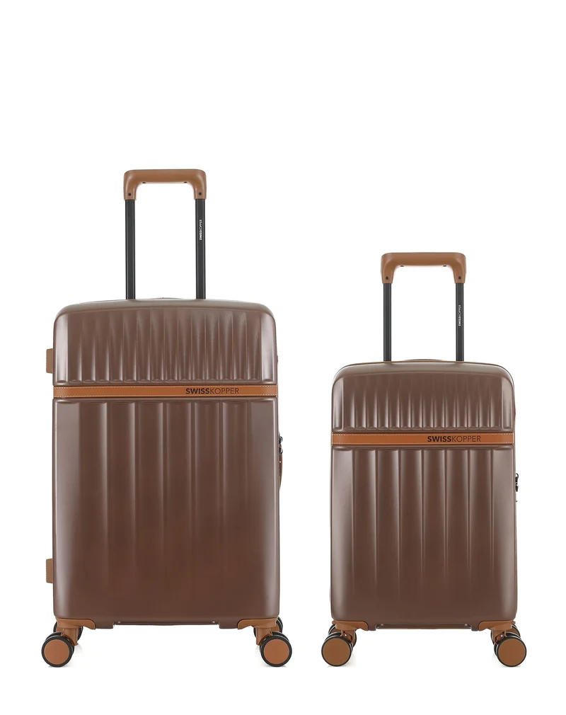 Lot de 2 Valises Rigides Taille Moyenne et Cabine XS ZERMATT