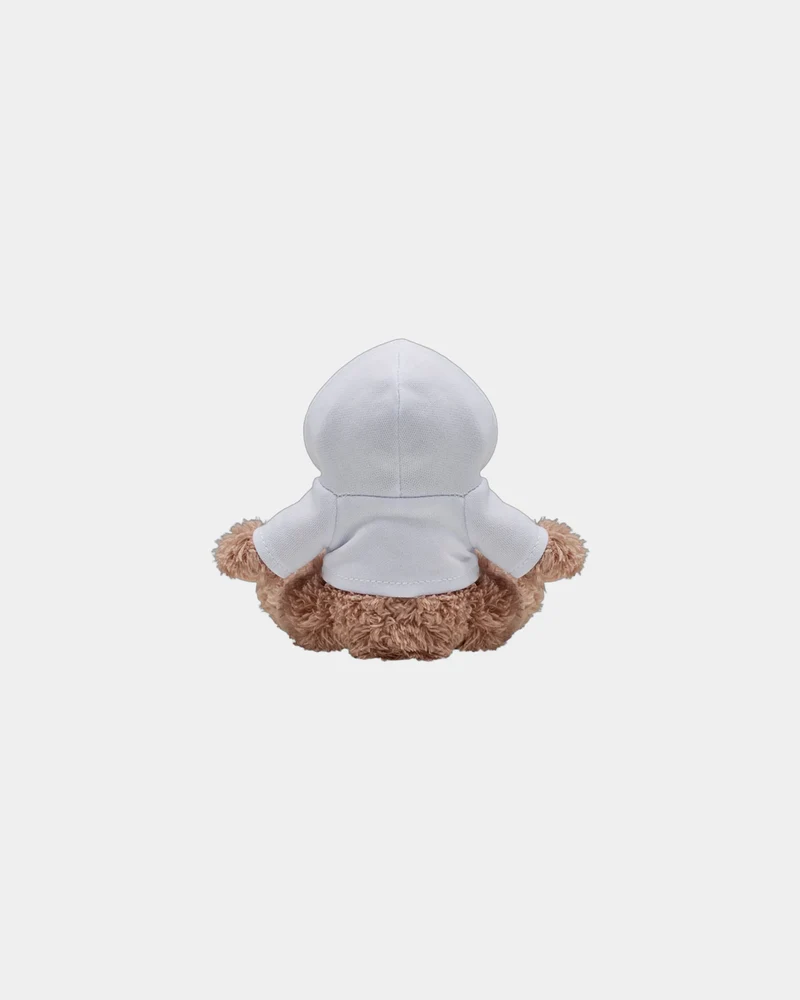 Peluche chien avec sweat à capuche à personnaliser
