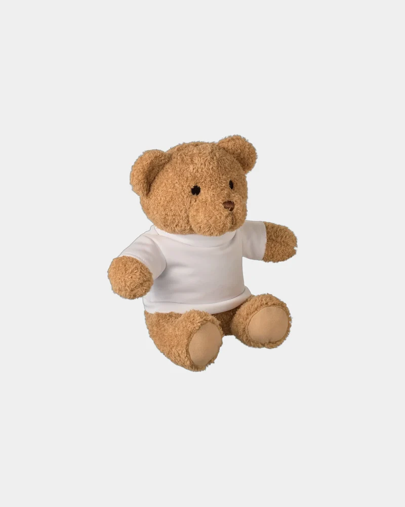 Peluche ourson t-shirt 23 cm Jackie à personnaliser
