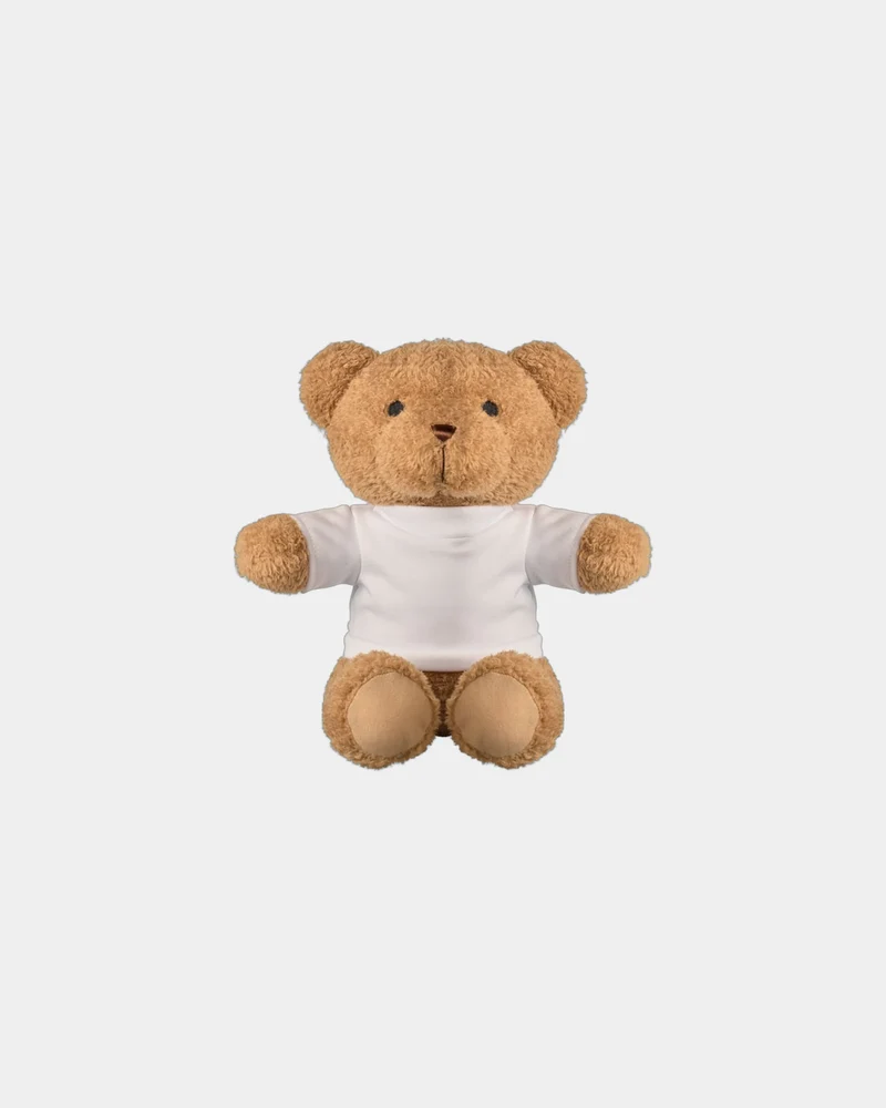 Peluche ourson t-shirt 23 cm Jackie à personnaliser