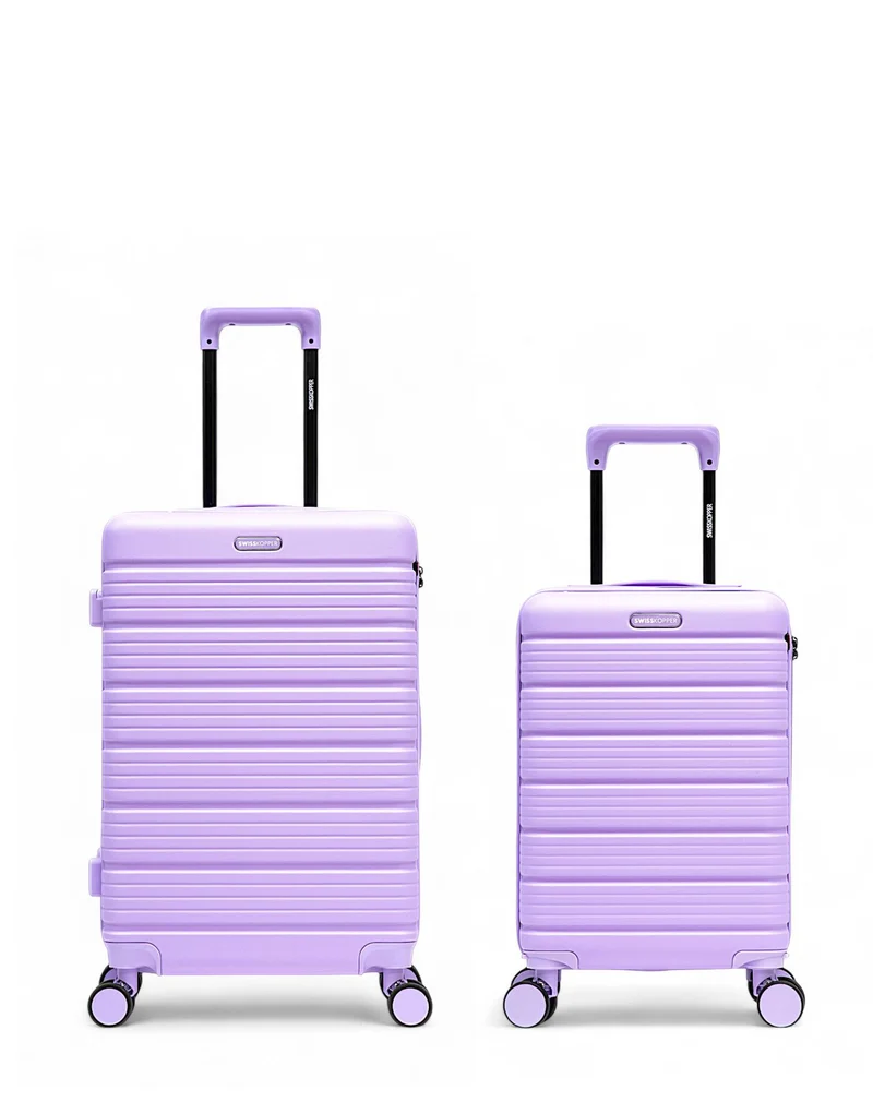 Lot de 2 Valises Rigides Taille Moyenne et Cabine XS LUGANO