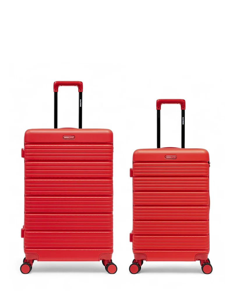 Lot de 2 Valises Rigides Grand Format et Taille Moyenne LUGANO