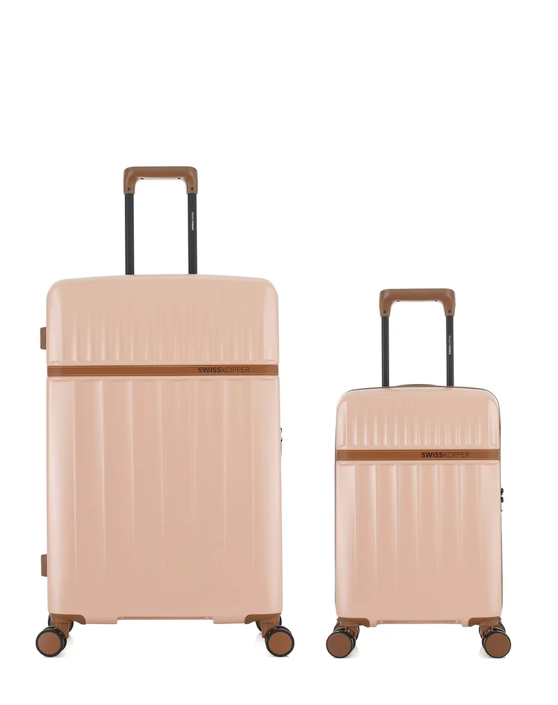Lot de 2 Valises Rigides Grand Format et Cabine XS ZERMATT